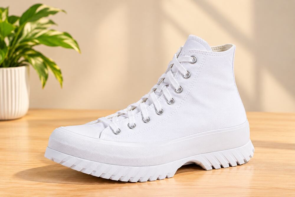 Used Converse Chuck Taylor All Star Lugged 2.0 White Sneakers Women's 10.5
